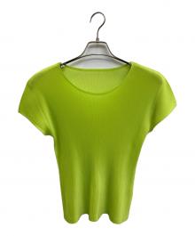 PLEATS PLEASE（プリーツプリーズ）の古着「カットソー」｜ライム