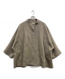 IENA（イエナ）の古着「ウールモヘアショートポンチョコート」｜ベージュ