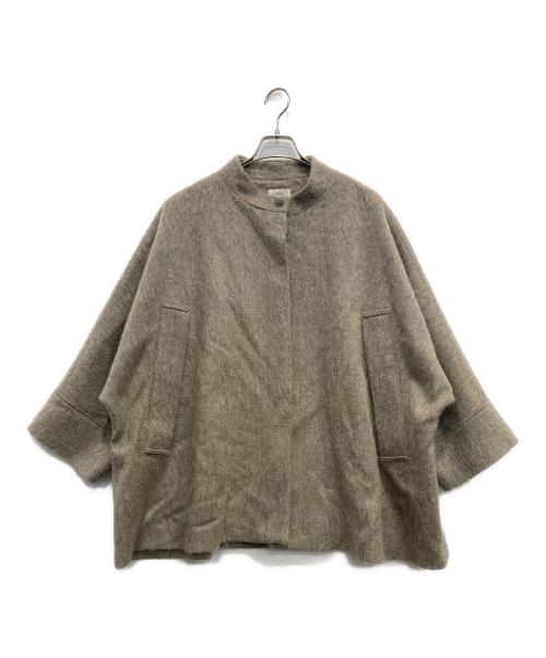 IENA（イエナ）IENA (イエナ) ウールモヘアショートポンチョコート ベージュ サイズ:38の古着・服飾アイテム