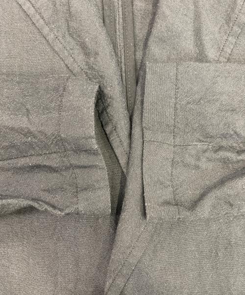 JACKMAN（ジャックマン）JACKMAN (ジャックマン) リネンウールテーラードジャケット ブラック サイズ:Lの古着・服飾アイテム