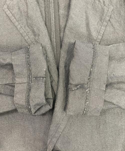 JACKMAN（ジャックマン）JACKMAN (ジャックマン) リネンウールテーラードジャケット ブラック サイズ:Lの古着・服飾アイテム