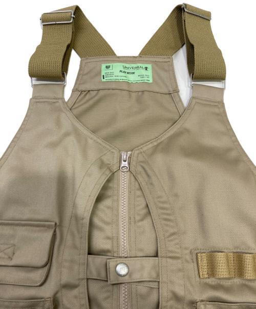 UNIVERSAL OVERALL（ユニバーサルオーバーオール）UNIVERSAL OVERALL (ユニバーサルオーバーオール) Play Work Vest ベージュ サイズ:Lの古着・服飾アイテム
