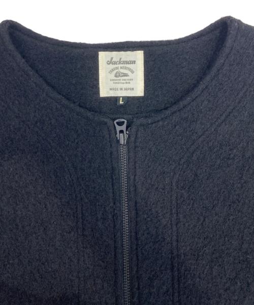 JACKMAN（ジャックマン）JACKMAN (ジャックマン) WOOL WATCH SHIRT ブラック サイズ:Ｌの古着・服飾アイテム