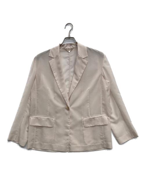 FRAY ID（フレイ アイディー）FRAY ID (フレイ アイディー) セミシアージャケット ピンクの古着・服飾アイテム