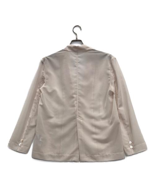 FRAY ID（フレイ アイディー）FRAY ID (フレイ アイディー) セミシアージャケット ピンクの古着・服飾アイテム