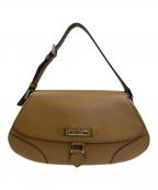 BURBERRYバーバリー）の古着「ロゴプレートワンショルダーバッグ」｜ブラウン