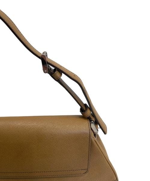 BURBERRY（バーバリー）BURBERRY (バーバリー) ロゴプレートワンショルダーバッグ ブラウンの古着・服飾アイテム
