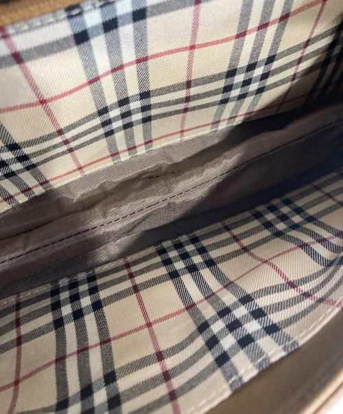 BURBERRY（バーバリー）BURBERRY (バーバリー) ロゴプレートワンショルダーバッグ ブラウンの古着・服飾アイテム