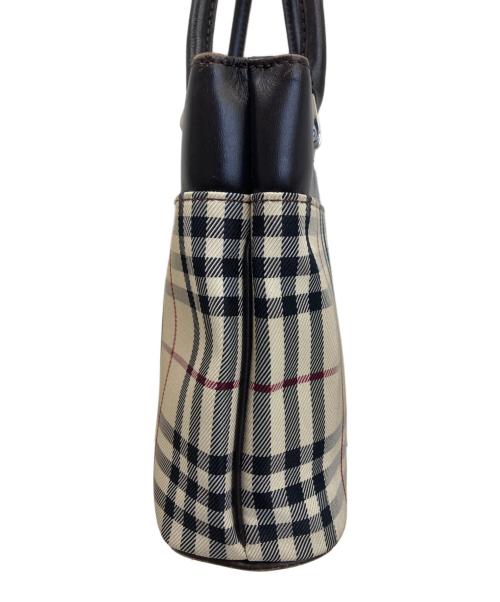 BURBERRY（バーバリー）BURBERRY (バーバリー) ノバチェックハンドバッグ ベージュの古着・服飾アイテム