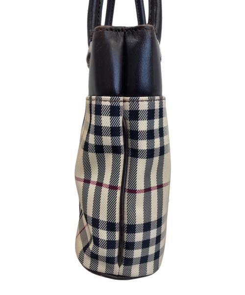 BURBERRY（バーバリー）BURBERRY (バーバリー) ノバチェックハンドバッグ ベージュの古着・服飾アイテム