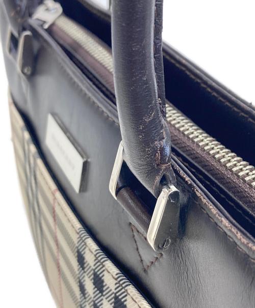 BURBERRY（バーバリー）BURBERRY (バーバリー) ノバチェックハンドバッグ ベージュの古着・服飾アイテム