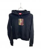 DIESELディーゼル）の古着「プルオーバーパーカー」｜ブラック