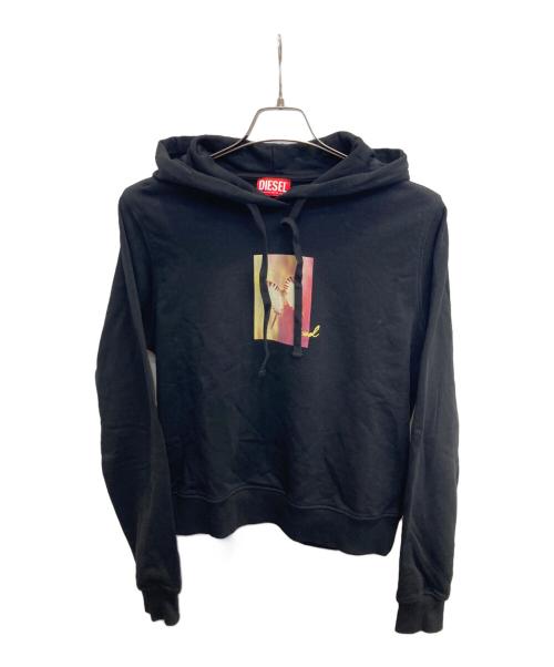 DIESEL（ディーゼル）DIESEL (ディーゼル) プルオーバーパーカー ブラック サイズ:Sの古着・服飾アイテム