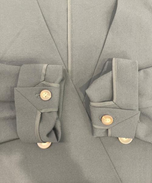 COLLAGE GALLARDAGALANTE（コラージュ ガリャルダガランテ）COLLAGE GALLARDAGALANTE (コラージュ ガリャルダガランテ) ジャージノーカラーダブルジャケット ブラック サイズ:Fの古着・服飾アイテム