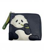 IBIZAイビザ）の古着「パンダ2つ折り財布」｜ブラック