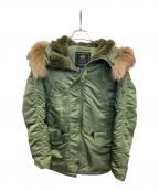 ALPHAアルファ）の古着「N-3B フライトジャケット」｜グリーン