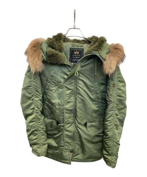ALPHA（アルファ）ALPHA (アルファ) N-3B フライトジャケット グリーン サイズ:Sの古着・服飾アイテム