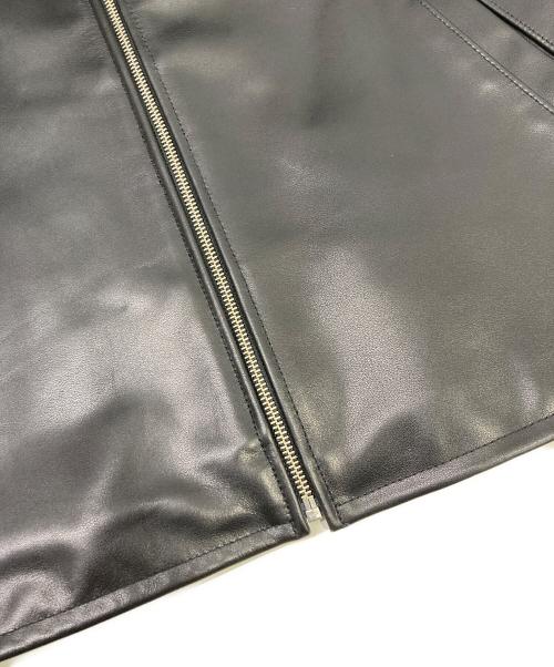 Sourcream（サワークリーム）Sourcream (サワークリーム) レザージャケット ブラック サイズ:Mの古着・服飾アイテム