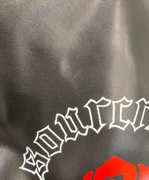 Sourcream（サワークリーム）Sourcream (サワークリーム) レザージャケット ブラック サイズ:Mの古着・服飾アイテム