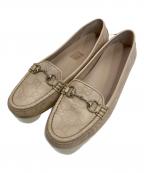 GUCCIグッチ）の古着「ドライビングシューズ」｜ベージュ