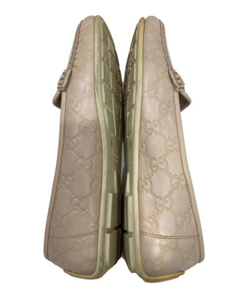 GUCCI（グッチ）GUCCI (グッチ) ドライビングシューズ ベージュ サイズ:37の古着・服飾アイテム