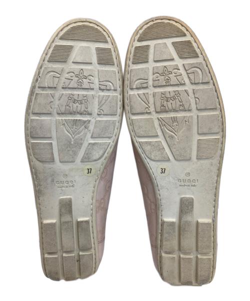 GUCCI（グッチ）GUCCI (グッチ) ドライビングシューズ ベージュ サイズ:37の古着・服飾アイテム