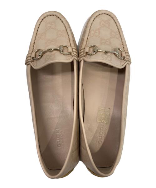 GUCCI（グッチ）GUCCI (グッチ) ドライビングシューズ ベージュ サイズ:37の古着・服飾アイテム