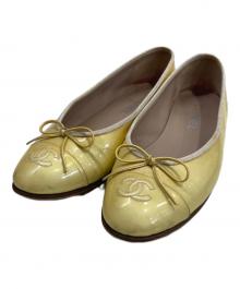 CHANEL（シャネル）の古着「フラットパンプス」｜イエロー