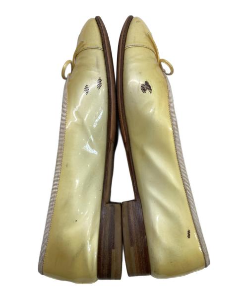 CHANEL（シャネル）CHANEL (シャネル) フラットパンプス イエロー サイズ:38の古着・服飾アイテム