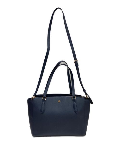 TORY BURCH（トリーバーチ）TORY BURCH (トリーバーチ) 2WAYバッグ ネイビーの古着・服飾アイテム