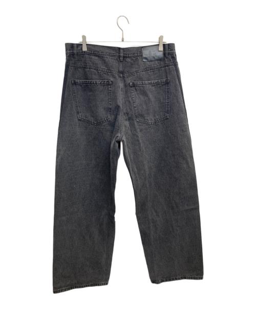 adidas（アディダス）adidas (アディダス) サイドラインデニムパンツ ブラック サイズ:W36の古着・服飾アイテム