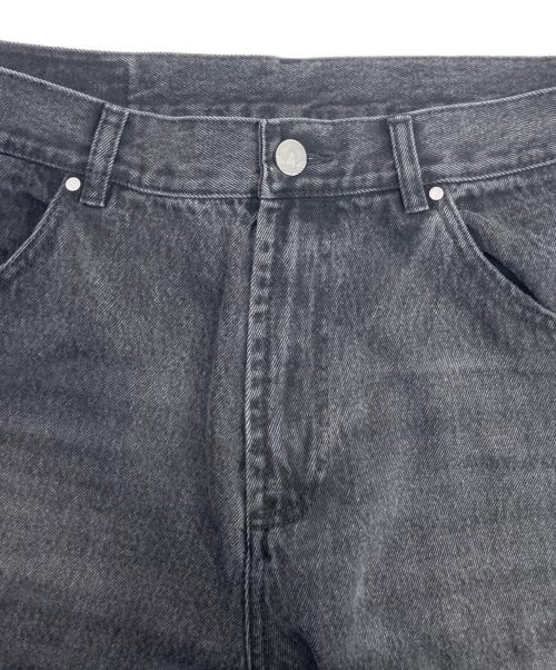 adidas（アディダス）adidas (アディダス) サイドラインデニムパンツ ブラック サイズ:W36の古着・服飾アイテム