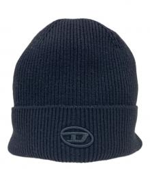 DIESEL（ディーゼル）の古着「ロゴニット帽」｜ブラック