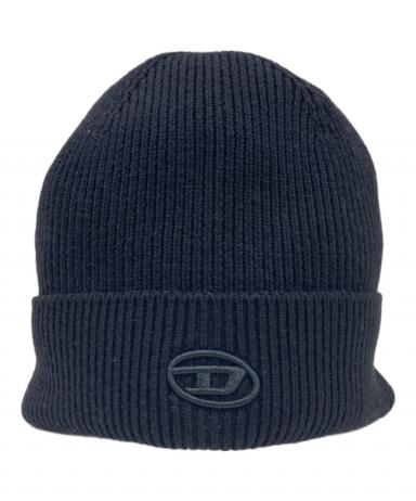 SALE！新品未使用 DIESEL ニット帽 ブラック 新品未使用 DIESEL ニット帽 ブラック ビーニー ロゴ ブラック 黒 ユニ