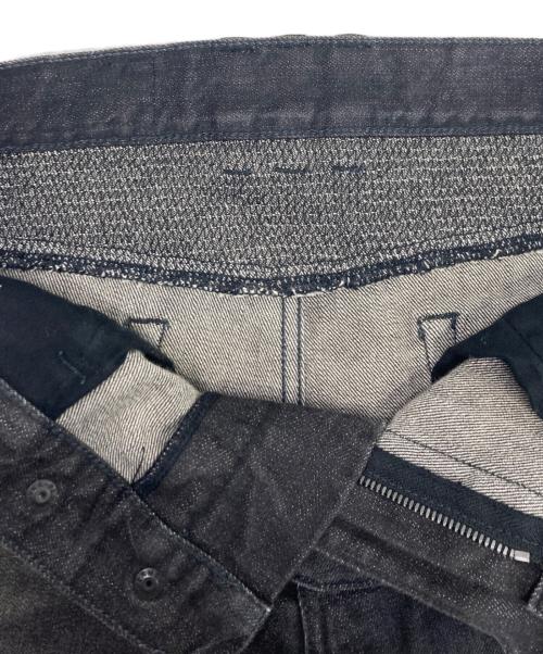 BALMAIN（バルマン）BALMAIN (バルマン) ダメージ加工バイカーデニム ブラック サイズ:73.5㎝(W29)の古着・服飾アイテム