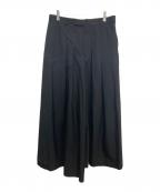 LAD MUSICIANラッドミュージシャン）の古着「2Tuck Wide Flare Slacks」｜ブラック