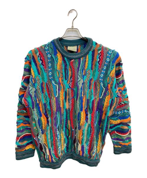 Coogi（クージー）Coogi (クージー) ヴィンテージ３Dニット マルチカラー サイズ:Mの古着・服飾アイテム