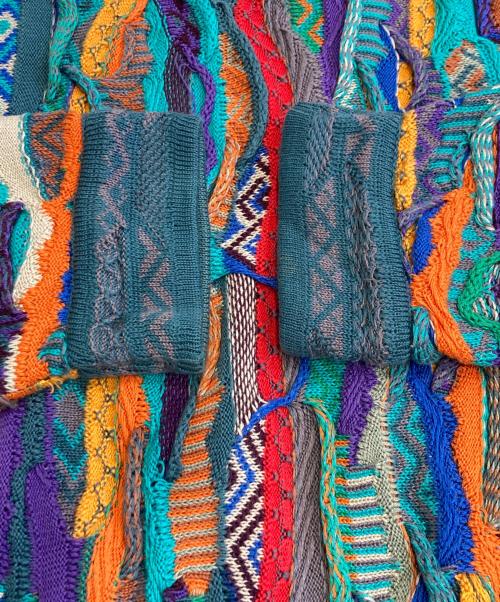 Coogi（クージー）Coogi (クージー) ヴィンテージ３Dニット マルチカラー サイズ:Mの古着・服飾アイテム