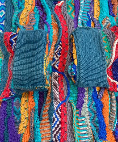 Coogi（クージー）Coogi (クージー) ヴィンテージ３Dニット マルチカラー サイズ:Mの古着・服飾アイテム