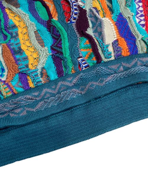 Coogi（クージー）Coogi (クージー) ヴィンテージ３Dニット マルチカラー サイズ:Mの古着・服飾アイテム