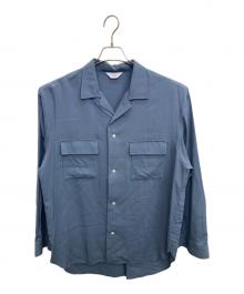 THEE（シー）の古着「レーヨンシャツ」｜ブルー