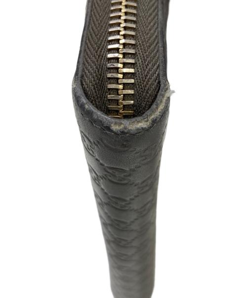 GUCCI（グッチ）GUCCI (グッチ) ラウンドファスナー長財布 グレーの古着・服飾アイテム