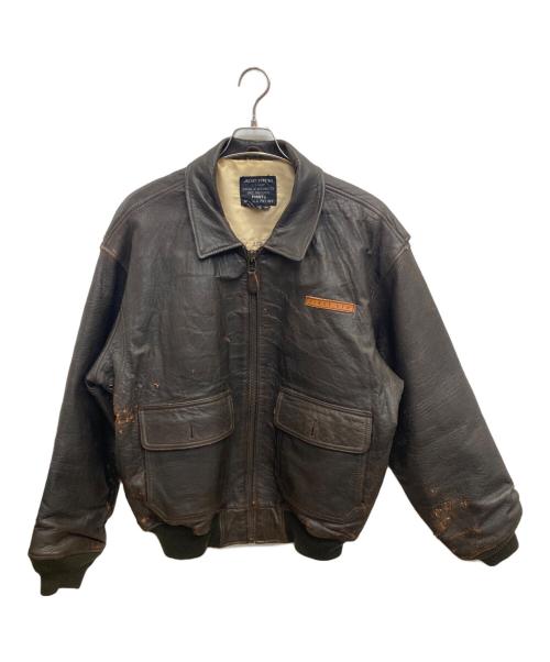 USED（ユーズド）USED (ユーズド) G-1タイプレザージャケット ブラウン サイズ:40の古着・服飾アイテム
