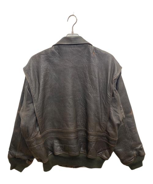 USED（ユーズド）USED (ユーズド) G-1タイプレザージャケット ブラウン サイズ:40の古着・服飾アイテム