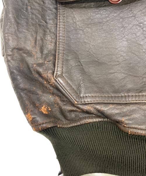 USED（ユーズド）USED (ユーズド) G-1タイプレザージャケット ブラウン サイズ:40の古着・服飾アイテム