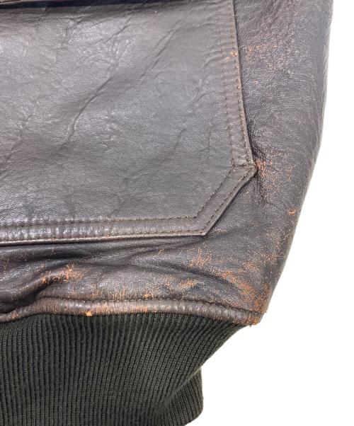 USED（ユーズド）USED (ユーズド) G-1タイプレザージャケット ブラウン サイズ:40の古着・服飾アイテム