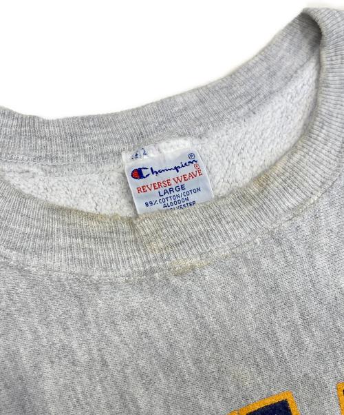 Champion REVERSE WEAVE（チャンピオン リバース ウィーブ）Champion REVERSE WEAVE (チャンピオン リバース ウィーブ) プリントスウェット グレー サイズ:Lの古着・服飾アイテム