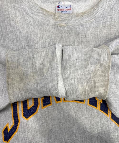 Champion REVERSE WEAVE（チャンピオン リバース ウィーブ）Champion REVERSE WEAVE (チャンピオン リバース ウィーブ) プリントスウェット グレー サイズ:Lの古着・服飾アイテム
