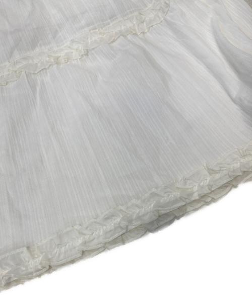 Lily Brown（リリーブラウン）Lily Brown (リリーブラウン) ティアードフリルキャミワンピース ホワイト サイズ:Sの古着・服飾アイテム