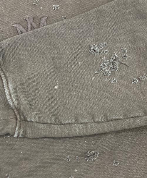 AMIRI（アミリ）AMIRI (アミリ) ショットガン加工ロゴスウェット ブラック サイズ:Mの古着・服飾アイテム